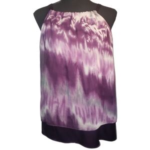 Kenar Womens Halter Tanktop Purple tie dye size M